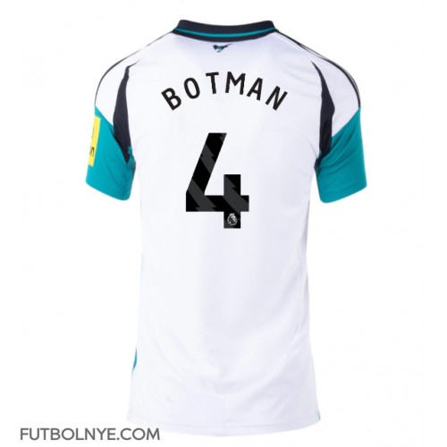 Camiseta Newcastle United Sven Botman #4 Visitante Equipación para mujer 2024-25 manga corta